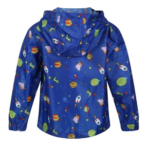 Regatta Childrens/Kids Peppa Pig Cosmic Packaway Raincoat (Surf Spray)