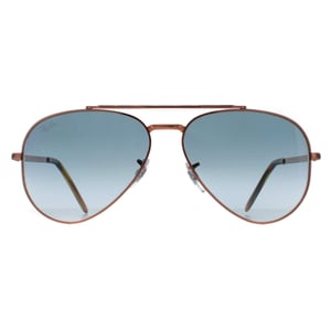 Ray-Ban Aviator Unisex Polished Rose Gold Blue Gradient RB3625 New Aviator
