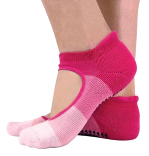 2 Pairs Ladies Non Slip Grip Low Cut Invisible Pilates Yoga Socks