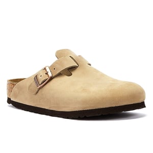 Birkenstock Boston Waxy Leather Narrow Tabacco Brown Klompen