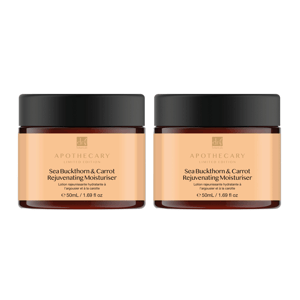 Dr Botanicals Sea Buckthorn & Carrot Rejuvenating Moisturiser 50ml Twin Value Savings Pack