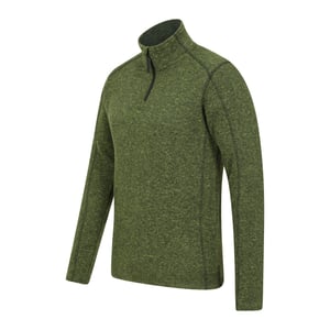 Mountain Warehouse Herr Idris II Halvdraget Fleece Topp (Mörk Khaki)