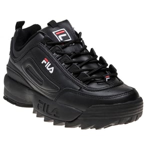 Shop Voor Fila Disruptor Ii Premium Zwarte/Witte/Fila Rode Trainers