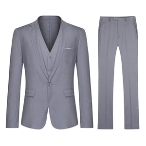 Classic Birch Silver Kostym - 3-delad med en knapp