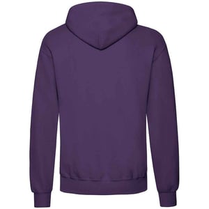 Fruit of the Loom Volwassenen Unisex klassiek sweatshirt met capuchon (Paars)