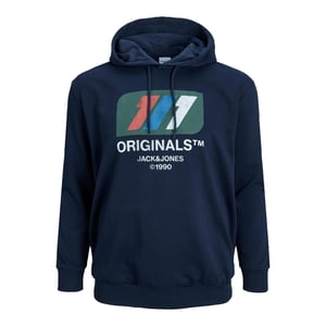 JACK & JONES Mens Plus Size Hoodie Big and Tall Navy