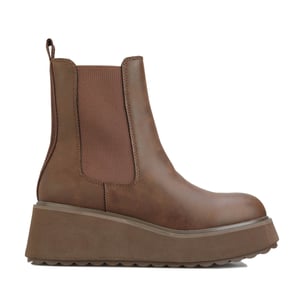 Women's Rocket Dog Heyday Platform Chelsea Boots in Brown