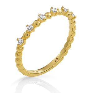 Orphelia 'Signature' Damesring van 925 Sterling Zilver - Goud ZR-7535/G