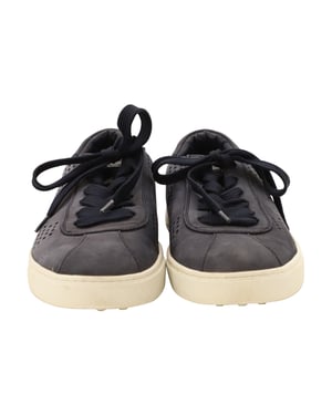 Tod's Geperforeerde Detail Veterschoenen in Blauw Suède