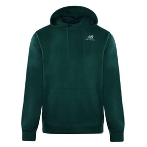 New Balance Lång Pullover Teal Mens Essentials Broderad Hoodie MT11550 TKK