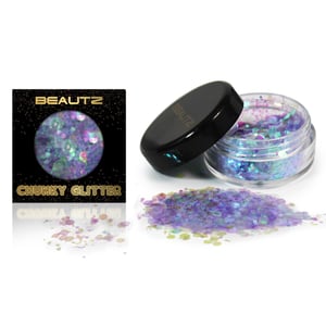 Aquarius Beautz Chunky Glitter 10ml pot with 5 gram Glitter, Unicorn