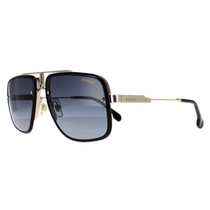 Carrera Aviator Mens Gold Black Grey Gradient Sunglasses