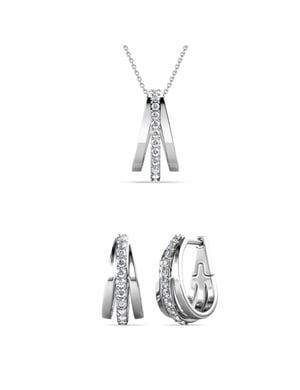 Aurielle Hoop sets - Oostenrijks kristal