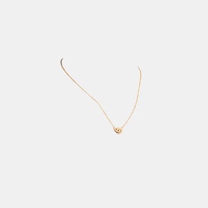 Interlocking Open Circle Pearl Pendant Necklace