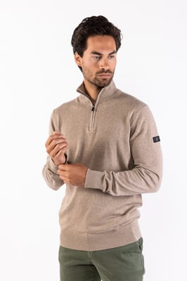 PRESLY & SUN Lewis zip knitted pullover