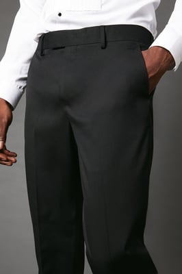 Slim Fit Black Tuxedo Suit Trouser
