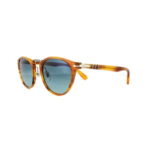 Persol Sunglasses 3108 960/S3 Striped Brown Blue Polarized 49mm