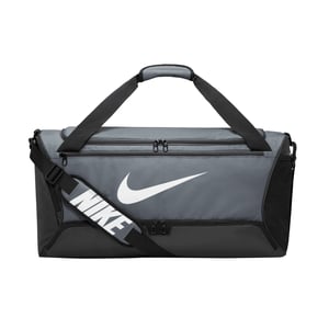 Nike Brasilia Swoosh Training 60L Duffle Bag (Iron Grey/Black/White)
