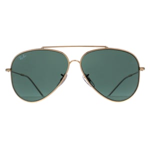 Ray-Ban Aviator Unisex Gold Green RB0101S Aviator Reverse