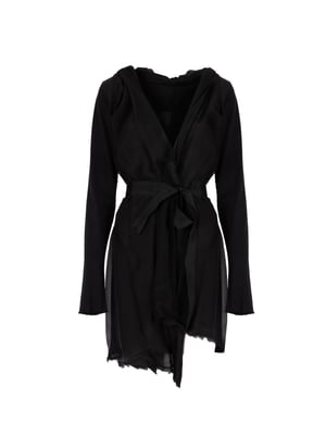 La Haine Inside Us Cardigan Asymmetrisk Dam Svart