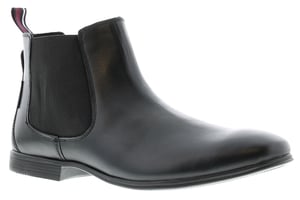 Ben Sherman lombard leather Mens Desert Boots black