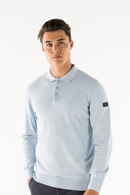 PRESLY & SUN Brad long sleeve knitted polo
