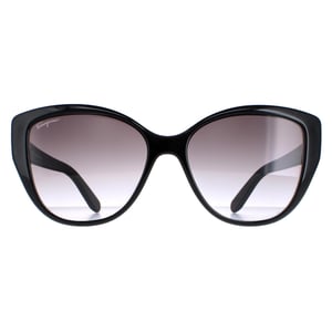 Salvatore Ferragamo SF912S 001 zwart met bloemenprint grijs verloop zonnebril
