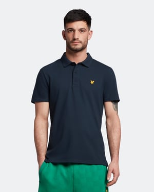 Lyle & Scott Sportkortärmad Polo i Marinblå