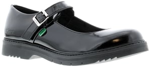 Women's Kickers Finley Patent Shoes in Black