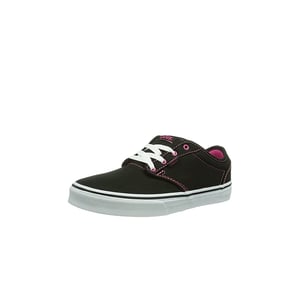 Vans Atwood Lace-Up Black Canvas Kids Plimsolls K2UDDC