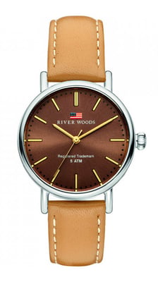 River Woods Oswego dameshorloge Bruin RW340014