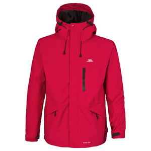 Trespass - Heren Corvo Waterbestendige Jas met Capuchon (Rood)