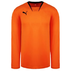 Puma V-Kon Long Sleeve Orange Black Mens Football Shirt 700386 08