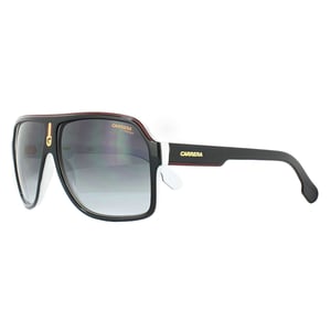 Carrera vlieger unisex zwart witte donkergrijze gradiënt zonnebril