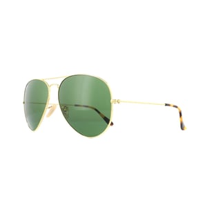 Ray-Ban Aviator Mens Gold Grey Gradient Aviator RB3025 Solglasögon