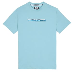 Weekend Offender Baccalieri Mens Ice Blue T-Shirt