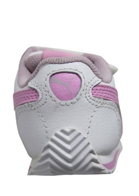 Puma Fieldsprint läder Hook & Loop barn vit låg småbarn tränare 354597 52