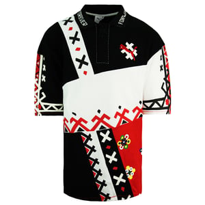 Puma x Jahnkoy Graphic Print All Over Korte Mouw Heren Poloshirt 596683 47