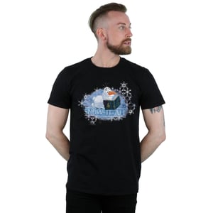 Disney Heren Frozen 2 Olaf Snow It All T-Shirt (Zwart)