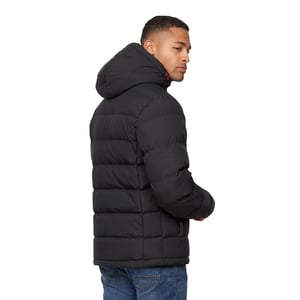 Crosshatch Heren Kampnew jas met reliëf (Zwart)