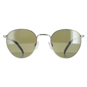 Serengeti ronde unisex glanzend zilver mineraal gepolariseerd 555 nm hamel