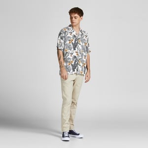 Jack & Jones casual short-sleeved shirt, relaxed fit, all-over print