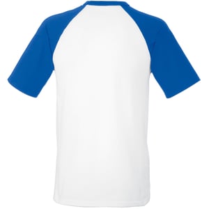 Fruit Of The Loom Heren baseballshirt met korte mouwen (Wit/Royaal Blauw)