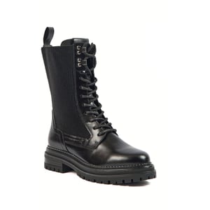 Pod Polly Leather/Textile Women's Black Boots