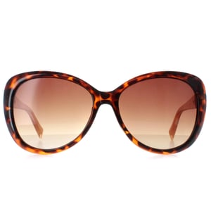 Karen Millen KM5049 102 donker tortoise bruin gradiÃ«nt zonnebril