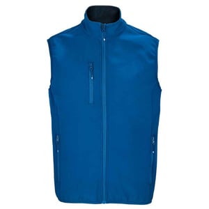 SOLS Heren Falcon Softshell gerecyclede bodywarmer (Koningsblauw)