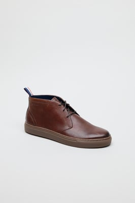 Ben Sherman Parka Leder Heren Bruin Laarzen