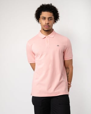 GANT Mens Regular Fit Short Sleeve Shield Logo Pique Polo