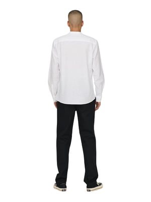 Only & Sons Onscaiden life ls solid linen mao n -
