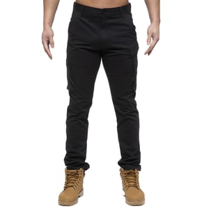 Enzo | Heren Cargo Broek - Zwart